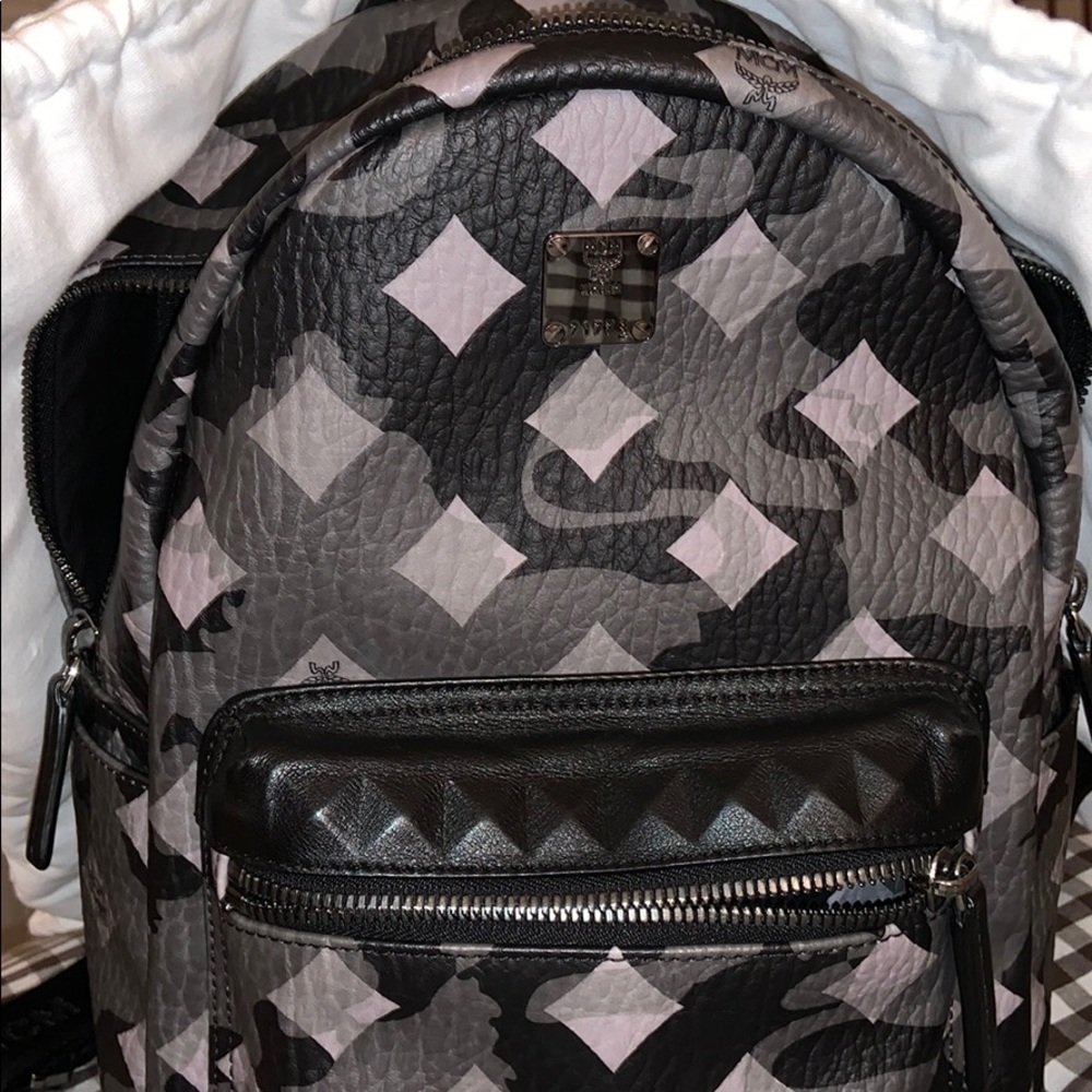 MCM stark munich lion camo backpack